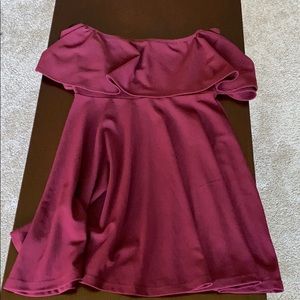 maroon dress